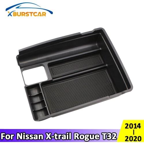 Xburstcar for Nissan X-trail Xtrail T32 Rogue 2014-2020 Car Interior Central Multifunction Storage Pallet Armrest Container Box