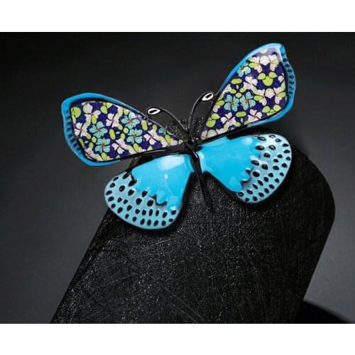 Vintage Enamel Butterfly Brooch for Womens Yellow/pink/rose/blue Painted Lady Butterfly Brooch or Pin Animals Jewelry (JK4-GG)
