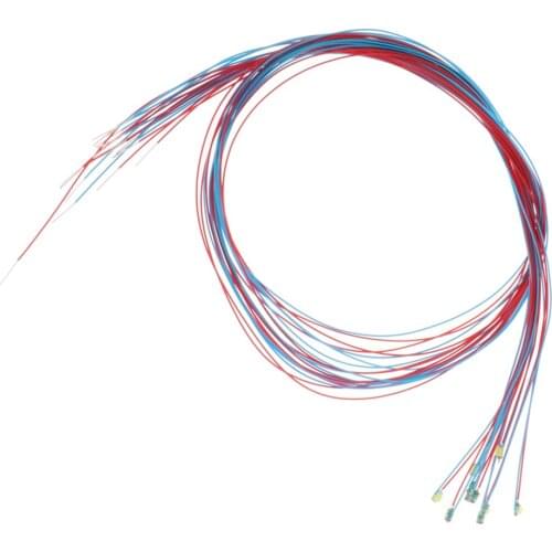 10x LED Light w/ Wire for Crafts Train Park Soldier Military Model Accs