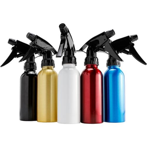 200ML Aluminum Alloy Hair Care Spray Bottle For Barber Salon Professional Hairdressing Tools Empty Bottle Refillable Mist Bottle