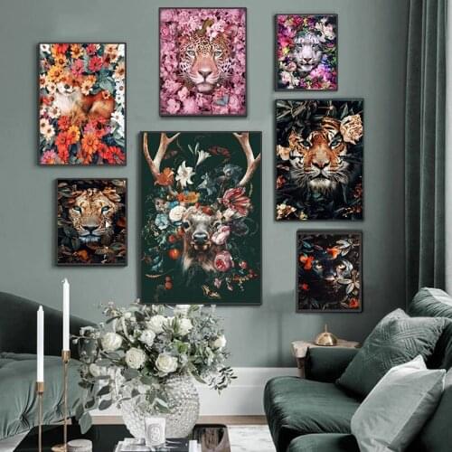 5D DIY Square/Round Diamond Embroidery Full Diamond Painting Cross Stitch kits diamond Mosaic flowers and animals Home Decor