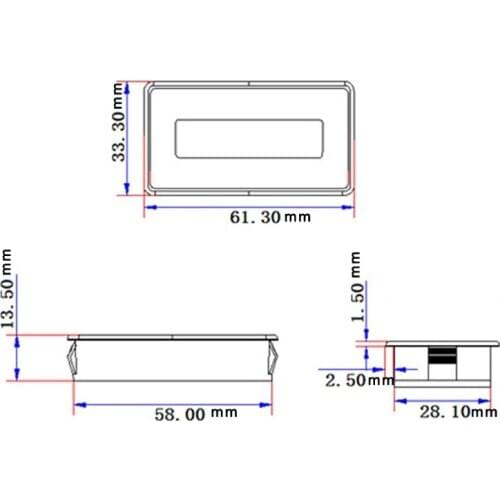 8-70V LCD Acid Lead Lithium Battery Capacity Indicator Voltmeter Voltage Tester C90D