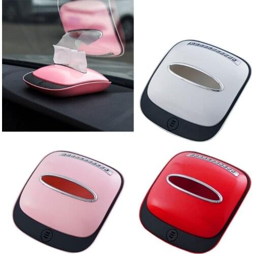 Car Tissue Storage Box Non-slip Car Interior Accessories Car Tissue Holder H8WE