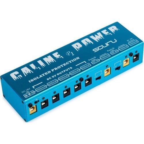 Caline P1 Isolated Power Supply 18V 2A 36W Guitar Effects Pedal 8 Isolated Outputs Power Supply P1 Blue Color Guitar Accessori