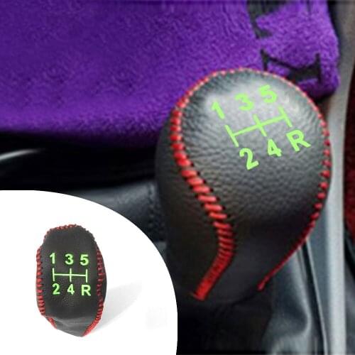 For Citroen c-elysee 2015 Picasso 2007 Fukang 05-07 MT 1pc PU Leather Hand Brake Shift Knob Cover Car Decor Shift Knob Shell