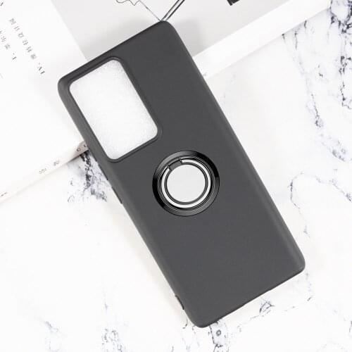 For ZTE Axon 30 Ultra 5G 6.67" Axon30 Pro+ Plus A2022P Back Ring Holder Bracket Phone Case Smartphone TPU Soft Silicone Cover