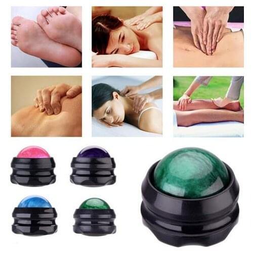 100pcs/lot (white box) Massage Roller Ball Resin Massage Ball Acrylic Neck Massage Ball Body Muscle Pain Relief Ball Color Mixed
