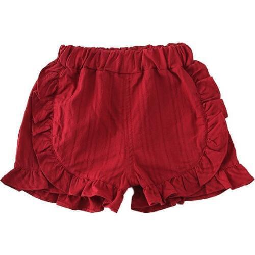 Fashion Girls Shorts Modal Princess Bow Ruffle Children Short Pants Soft Candy Color Boxer Short Leggings