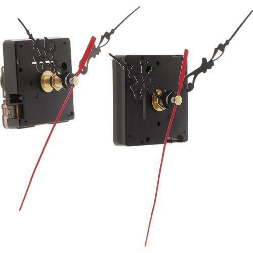 2 sets Men’s Hobbies Supply Quartz High Torque Movement Mechanism Extra Long Pointed Hands 3 Flower Shaped Pointers