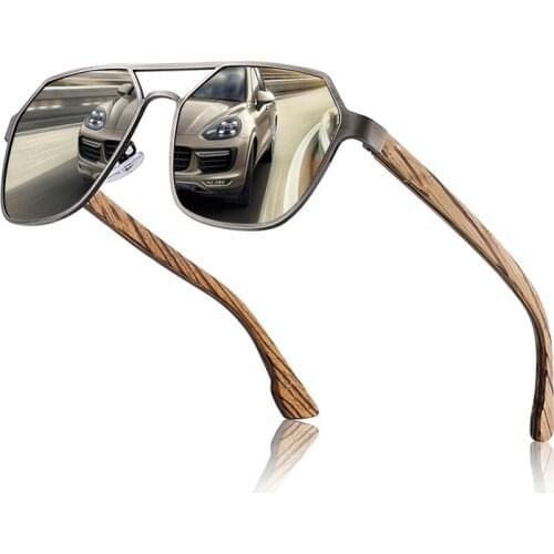 2021 New Wooden Polarized Sunglasses UV400 Protection Eyewear Men Women Driving Glasses Sport Sun Glasses