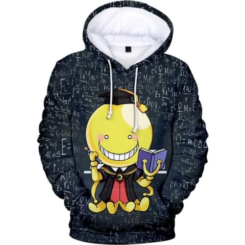 New Anime Assassination Classroom Hoodies Men/Women Hoodie Fashion Sweatshirts Boys/girls Streetwear Tops Korosensei Hoodie