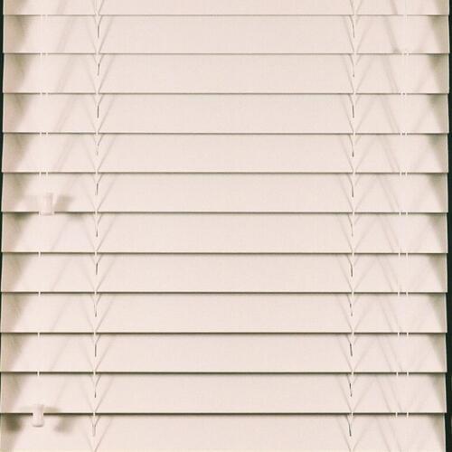 50MM PVC Fake Wood Window Blinds Ultraviolet-Proof Home Decor Shading Lower Open Venetian Built-In Top Loading Window Blinds