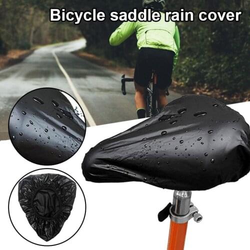 Wholesale Bike Saddle Cover Outdoor Waterproof Dust Rain Resistant PVC Protector Cover Bicycle Accessories N66
