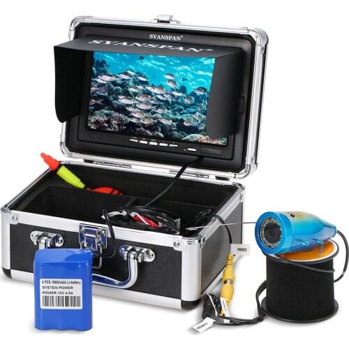 Portable 7" Inch Monitor 1000TVL Waterproof Underwater Fishing Camera Kit 24PCS Infrared IR LEDs Fish Finder