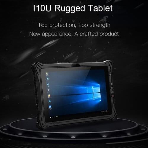 Rugged Tablet 10.1-inch Windows 10 Industrial Tablet RJ45 Port NFC 1D/2D Scanner
