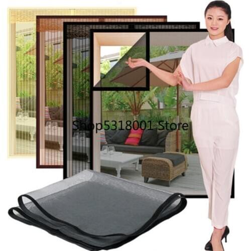 Inset Window Screen Mesh, Air Tulle Adjustable Summer Invisible Anti-Mosquito Net Fiberglass Removable Washable Customize Screen