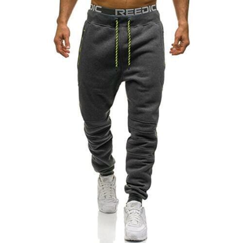 ZOGAA Men Full Sportswear Pants Casual Elastic Polyester Mens Fitness Workout Pants Skinny Sweatpants Trousers Jogger Pants