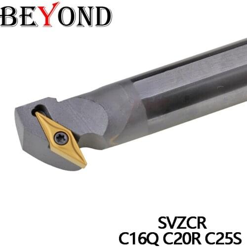 BEYOND Lathe High Speed Tungsten Steel SVZCR Internal Boring Turning Tool Bar Carbide C16Q C20R C25S CNC Anti-Seismic