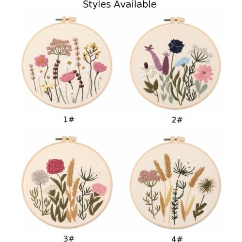 1pc Beginner Needlework Kits Cross Stitch Series Flower Embroidery Set Handmade DIY Handicrafts Sewing Supplies