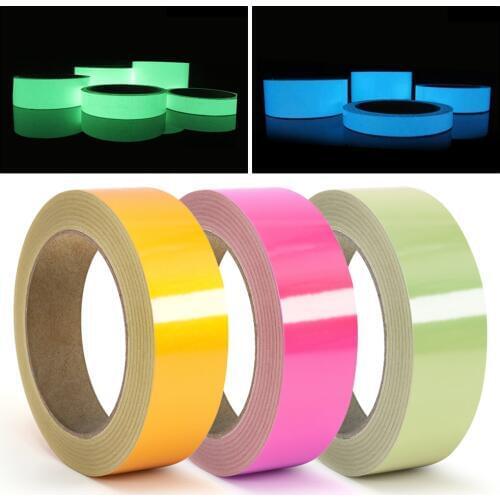 1Pcs luminous tape Self-illuminating luminous strips Stage decorative luminous tape Fluorescent light-storing tape party supply
