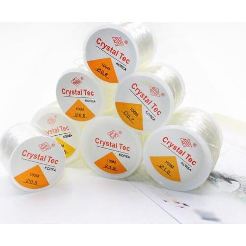 100M Plastic Crystal DIY Beading Stretch Cords Elastic Line Jewelry Making Supply Wire String jeweleri thread String Thread