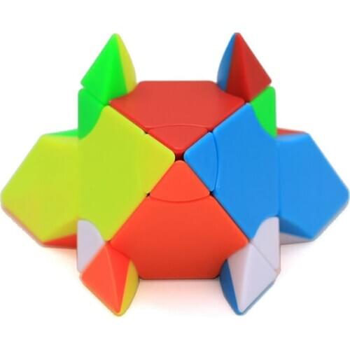 2x2x2 Pyramid Magic Cube Twin Tower Hexahedral Rhombus Octahedron Toys
