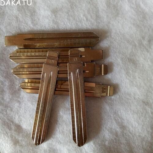 NO.33 Flip remote key blade Engraved Line Key HY15 16 For Hyundai SONATA NF KIA K2 Scale Shearing Teeth