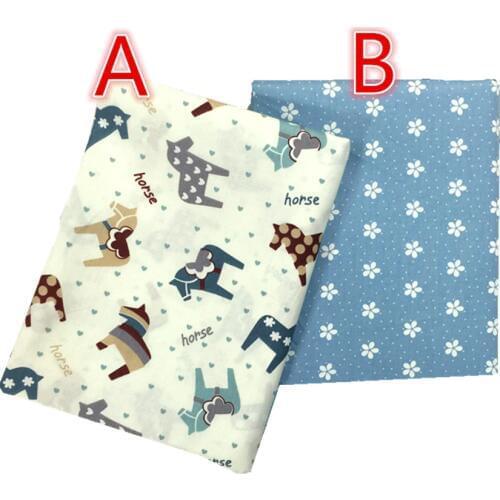 50*160cm Horses Cotton Fabric Meter Diy Handmade Sewing Tissue Telas Para Patchwork Quilting Textiles