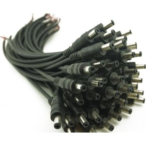 10 Male & 10 Female DC Power Adapter CCTV DVR Camera Lead Plug Pigtail Cable