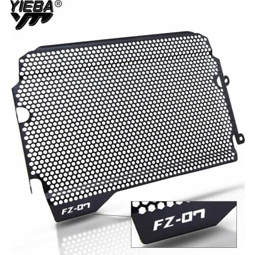 Motorcycle Accessories Grid Radiator Grille Guard Cover Protection For Yamaha FZ-07 FZ 07 FZ07 MT-07 MT 07 2018 With FZ07 logo