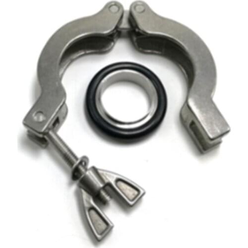 KF10 KF16 KF25 KF40 KF50 , rubber gasket bracket aluminium alloy vacuum tube clamp , Vacuum bellows clamps