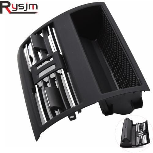 Black Rear AC Air Conditioning Vent Grill Outlet Panel Chrome Plate For BMW 5 Series F10 F11 2010-2016 64229172167