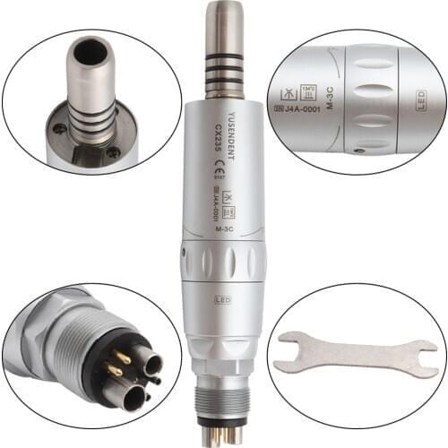 COXO Dental Air Motor Fiber Optic Inner Low Speed Handpiece 6Holes Turbine CX235-3C YUSENDENT
