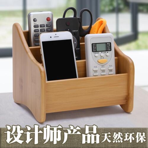 Wooden Multifunction Desktop Storage Box Desk Stationery Organizer Phone Pen Pencil Jewelry Makeup Cosmetic Holder Case Containe