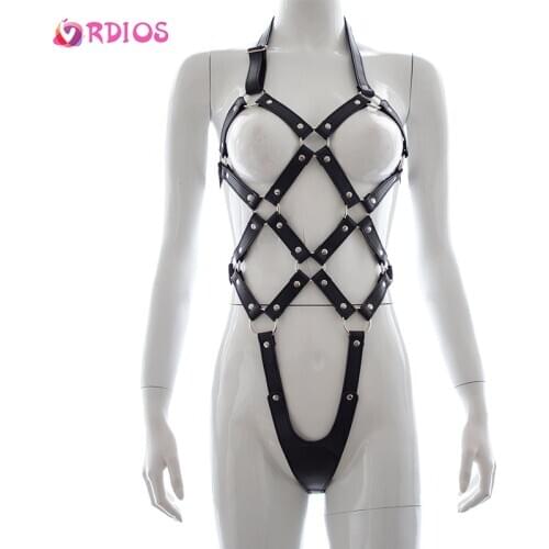 Erotic Lingerie Leather Cosplay Clothes Bdsm Sex Bondage Set Handcuffs Nipple Clamps Gag Whip Sex Toys For Accessories Shop