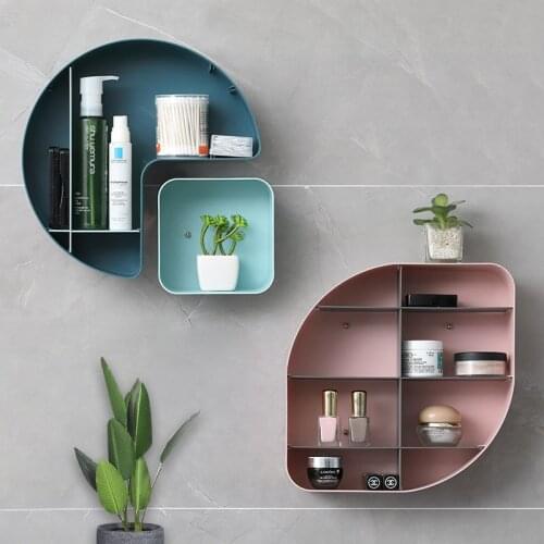 European style seamless wall storage rack bedroom kitchen living room multifunctional storage irregular multi-lattice rack