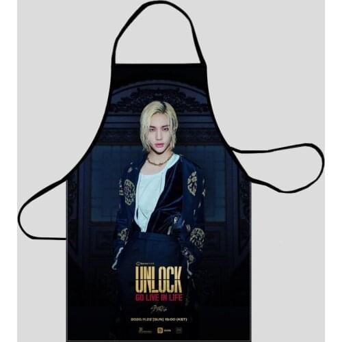 Stray Kids Hyunjin Aprons For Women/Men Oxford Fabric Cleaning Pinafore Home Cooking Accessories Apron 50X75cm68X95cm