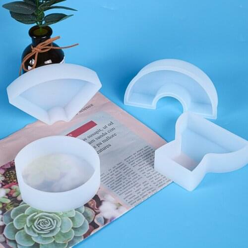 Diy Geometric Shape Candle Mould Silicone Form Simple Line Shape Wax Model Home Decor Orange Clouds Candle Silicone Mold