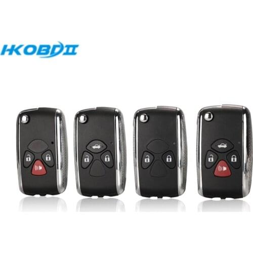 HKOBDII 2/3/4 Buttons Modified Flip Remote Car Key Shell Fob Case ForToyota Corolla RAV4 Camry Avlon