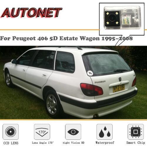 AUTONET Backup Rear View camera For Peugeot 406 5D Estate Wagon 1995~2008/HD Night Vision/Parking Camera/license plate camera