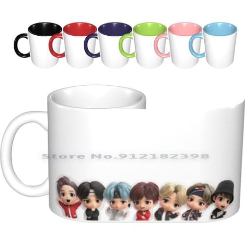 Tiny Tan 2.0 Ceramic Mugs Coffee Cups Milk Tea Mug Army Army Tiny Tan Tiny Tan Small Baby Kpop Korean Korean Pop Korea Cheap