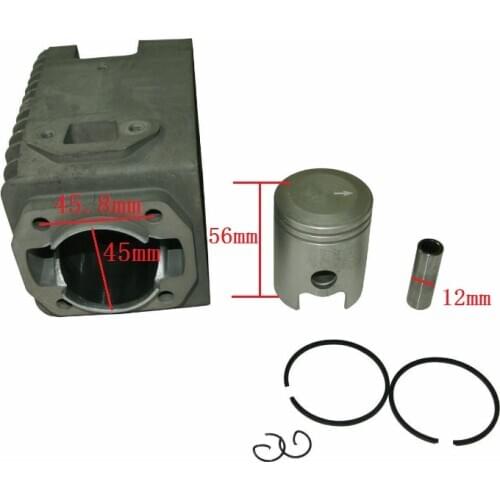 Cylinder Piston kit 45mm For Wacker WM80 BH22 BH23 BH55 Breakers BS30 BS45Y BS52Y BS60Y BS65Y BS50-2 BS60-2 BS600 BS650 BS70-2