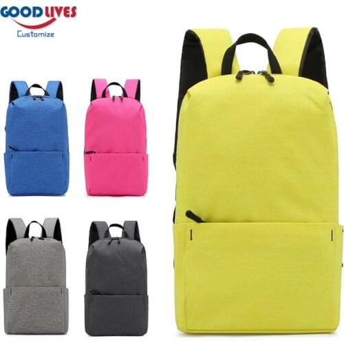 Logo Custom Small Backpack Women Travel Bagpack Waterproof Student Nylon Backpacks School Bags for Teenage Girls Shoulder Bag