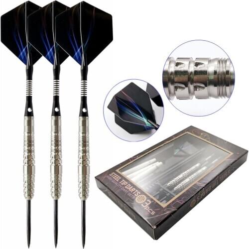A Set Of 3 Professional Wide-Head Outdoor Sports Tungsten Steel Dart Barrels Steel Darts Darts Good Flying High-Quality Darts