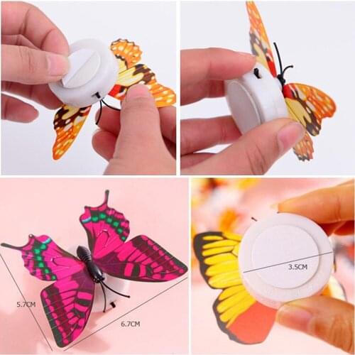 Wall Sticker 10 Pcs Wall Stickers Butterfly LED Lights Wall Stickers 3D House Decoration #ph25