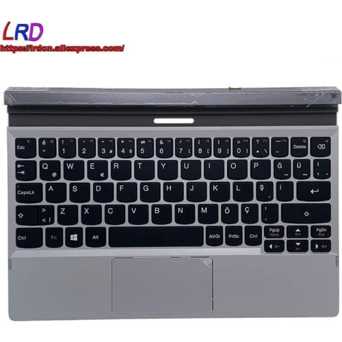 New Original C Cover Upper Case Palmrest with TR Turkish Base Docking Keyboard for Lenovo Miix 2 10 Tablet Laptop 90205048