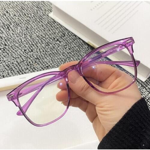 Women Blue Light Blocking Computer Glasses Women Men Round Optical Eyewear Frame Transparent Spectacle Eyeglasses Frames