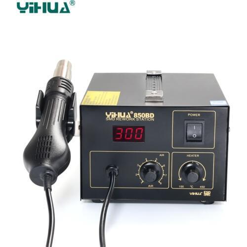 PCB SMD Temperature Controlled Hot Air Rework Station Repairing Laptop YIHUA 850BD
