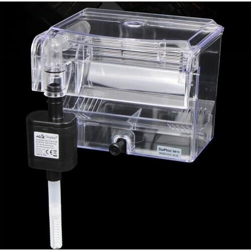 Suspend aquarium arcylic guppy baby small fish separation breeding box sick fish air promote External breeding box Incubator