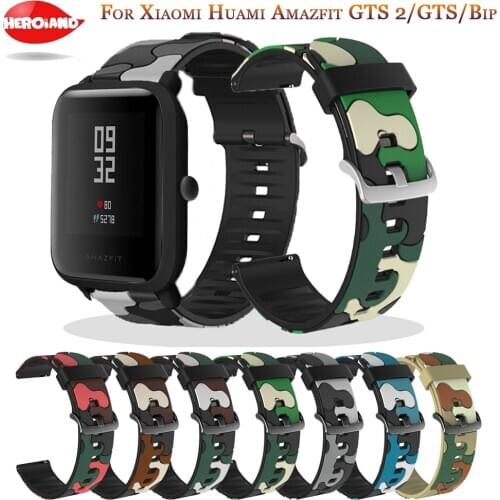 20MM Silicone Wrist Strap For Xiaomi Huami Amazfit GTS 2/GTS/Bip/Bip S Lite Smart Watchband Sport Bracelets For Amazfit GTR 42MM